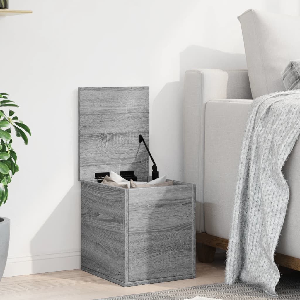 Storage Box Grey Sonoma 30x35x35 cm Engineered Wood - Bargainia.com - 