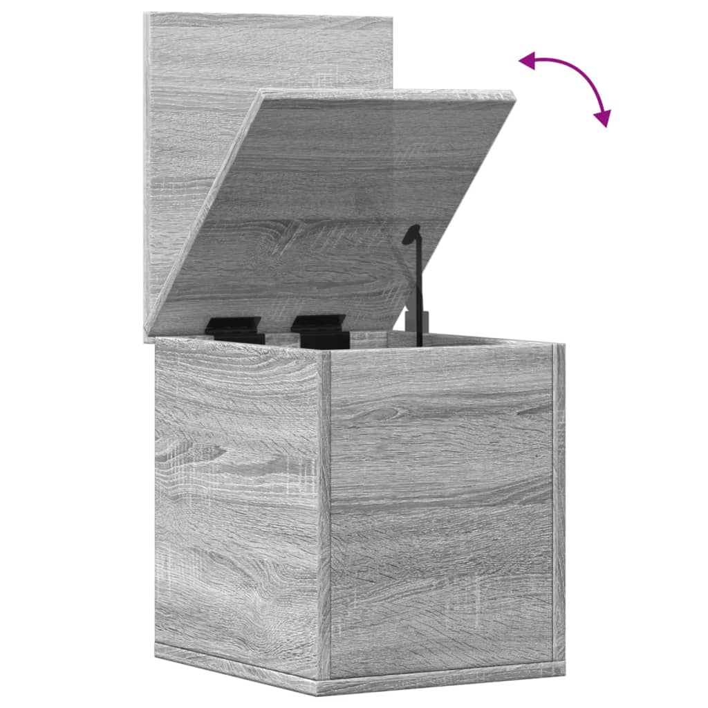 Storage Box Grey Sonoma 30x35x35 cm Engineered Wood - Bargainia.com - 