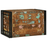 Storage Box Multicolour 80x50x50 cm Solid Wood Reclaimed - Bargainia.com - 