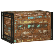 Storage Box Multicolour 80x50x50 cm Solid Wood Reclaimed - Bargainia.com - 