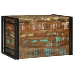 Storage Box Multicolour 80x50x50 cm Solid Wood Reclaimed - Bargainia.com - 