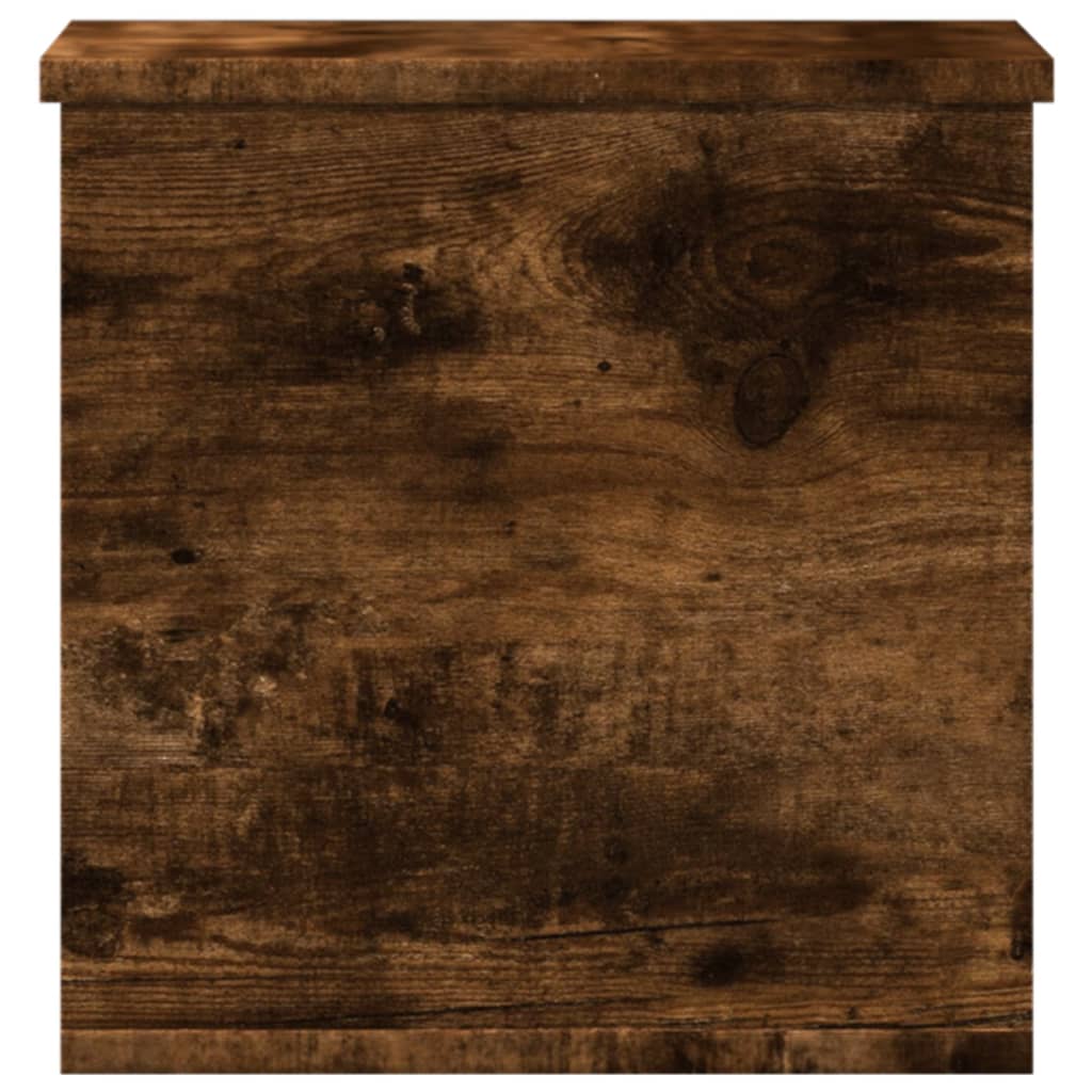 Storage Box Smoked Oak 30x35x35 cm Engineered Wood - Bargainia.com - 