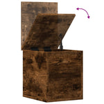 Storage Box Smoked Oak 30x35x35 cm Engineered Wood - Bargainia.com - 