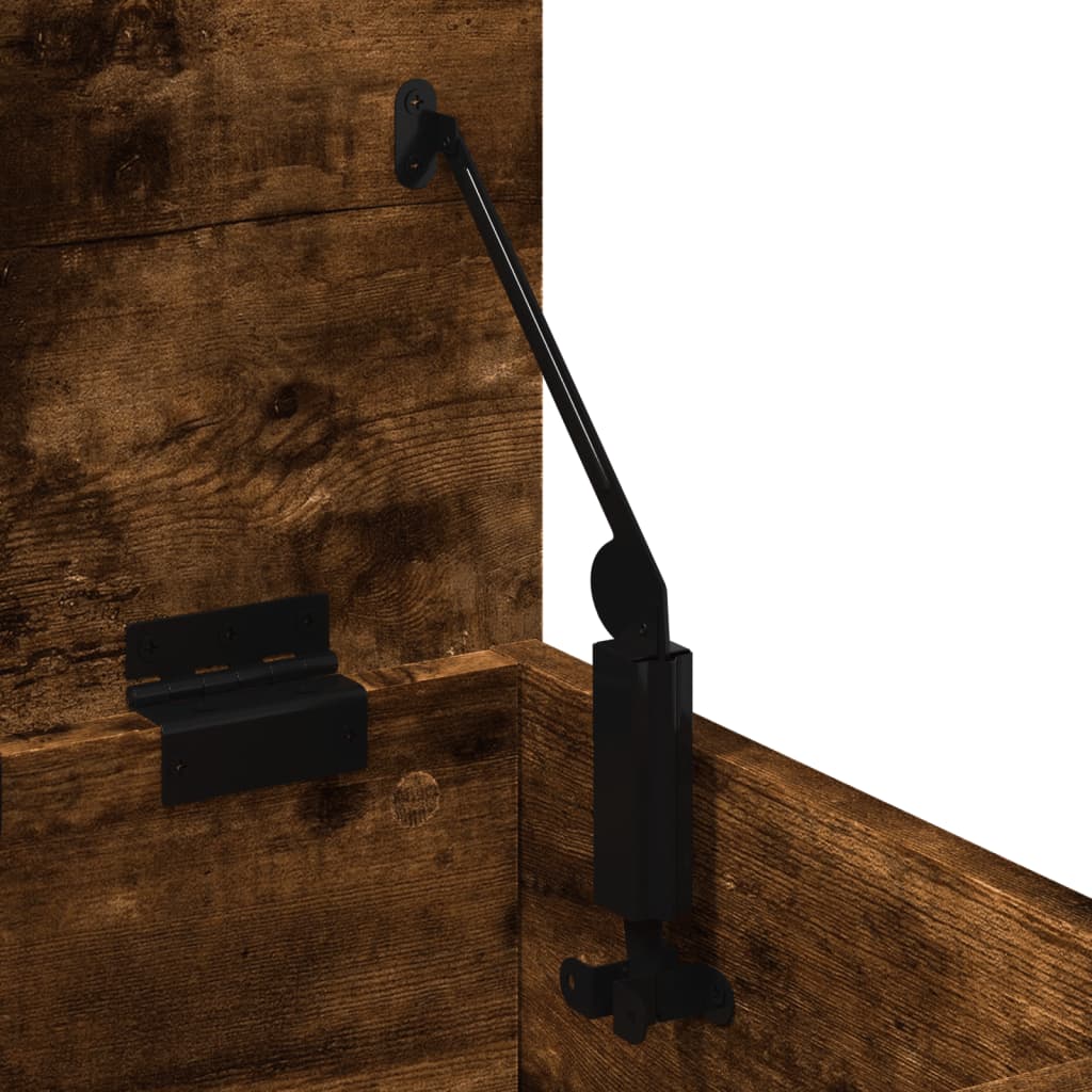 Storage Box Smoked Oak 30x35x35 cm Engineered Wood - Bargainia.com - 