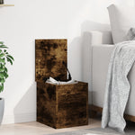Storage Box Smoked Oak 30x35x35 cm Engineered Wood - Bargainia.com - 