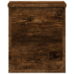 Storage Box Smoked Oak 30x35x35 cm Engineered Wood - Bargainia.com - 
