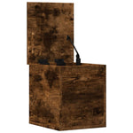 Storage Box Smoked Oak 30x35x35 cm Engineered Wood - Bargainia.com - 
