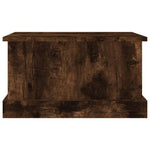 Storage Box Smoked Oak 50x30x28 cm Engineered Wood - Bargainia.com - 