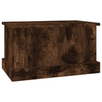 Storage Box Smoked Oak 50x30x28 cm Engineered Wood - Bargainia.com - 