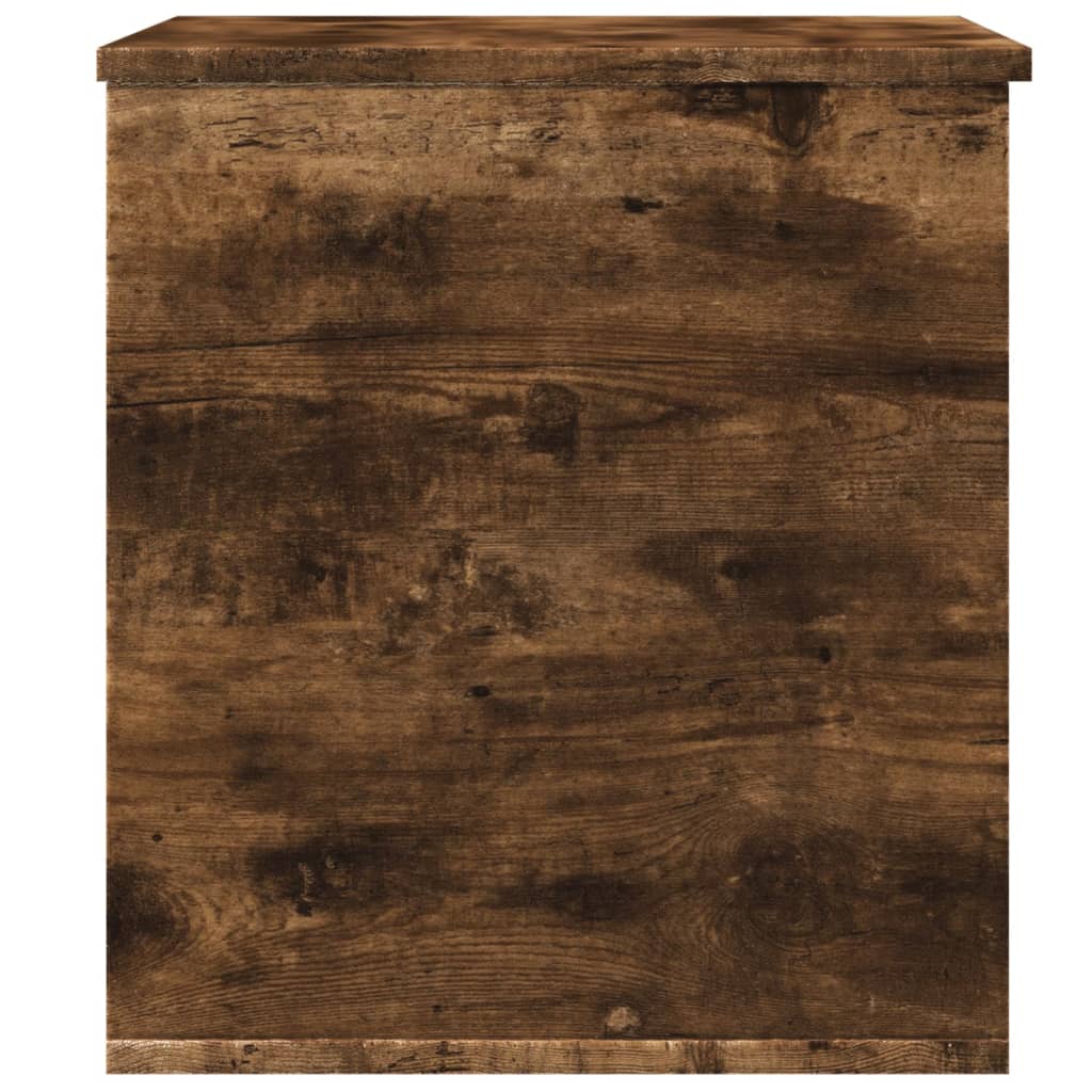 Storage Box Smoked Oak 60x42x46 cm Engineered Wood - Bargainia.com - 