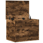 Storage Box Smoked Oak 60x42x46 cm Engineered Wood - Bargainia.com - 