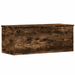 Storage Box Smoked Oak 90x35x35 cm Engineered Wood - Bargainia.com - 