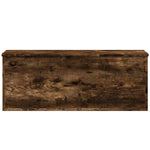 Storage Box Smoked Oak 90x35x35 cm Engineered Wood - Bargainia.com - 