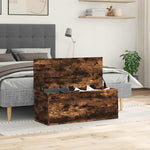 Storage Box Smoked Oak 90x35x35 cm Engineered Wood - Bargainia.com - 