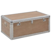 Storage Box Solid Fir Wood 91x52x40 cm Brown - Bargainia.com - 8718475606345 - 246124