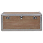 Storage Box Solid Fir Wood 91x52x40 cm Brown - Bargainia.com - 