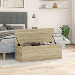 Storage Box Sonoma Oak 102x35x35 cm Engineered Wood - Bargainia.com - 