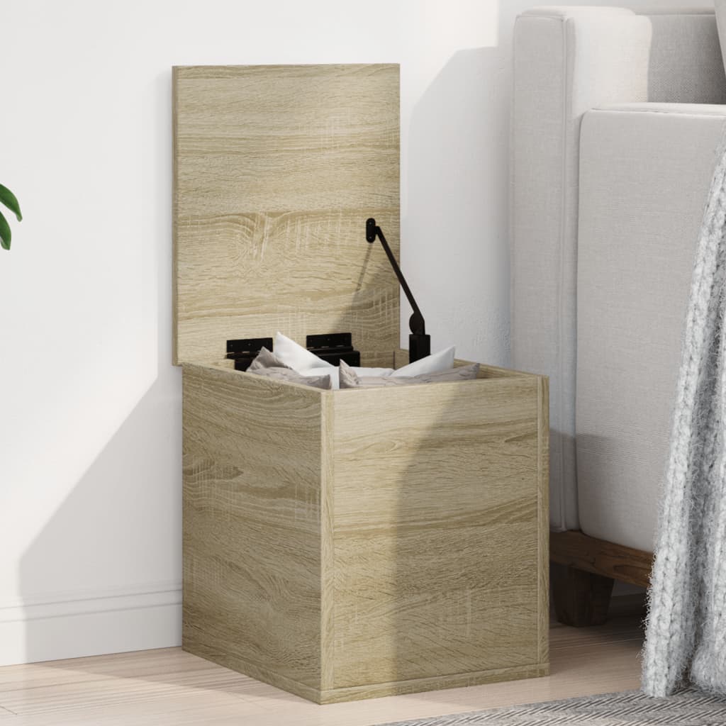 Storage Box Sonoma Oak 30x35x35 cm Engineered Wood - Bargainia.com - 