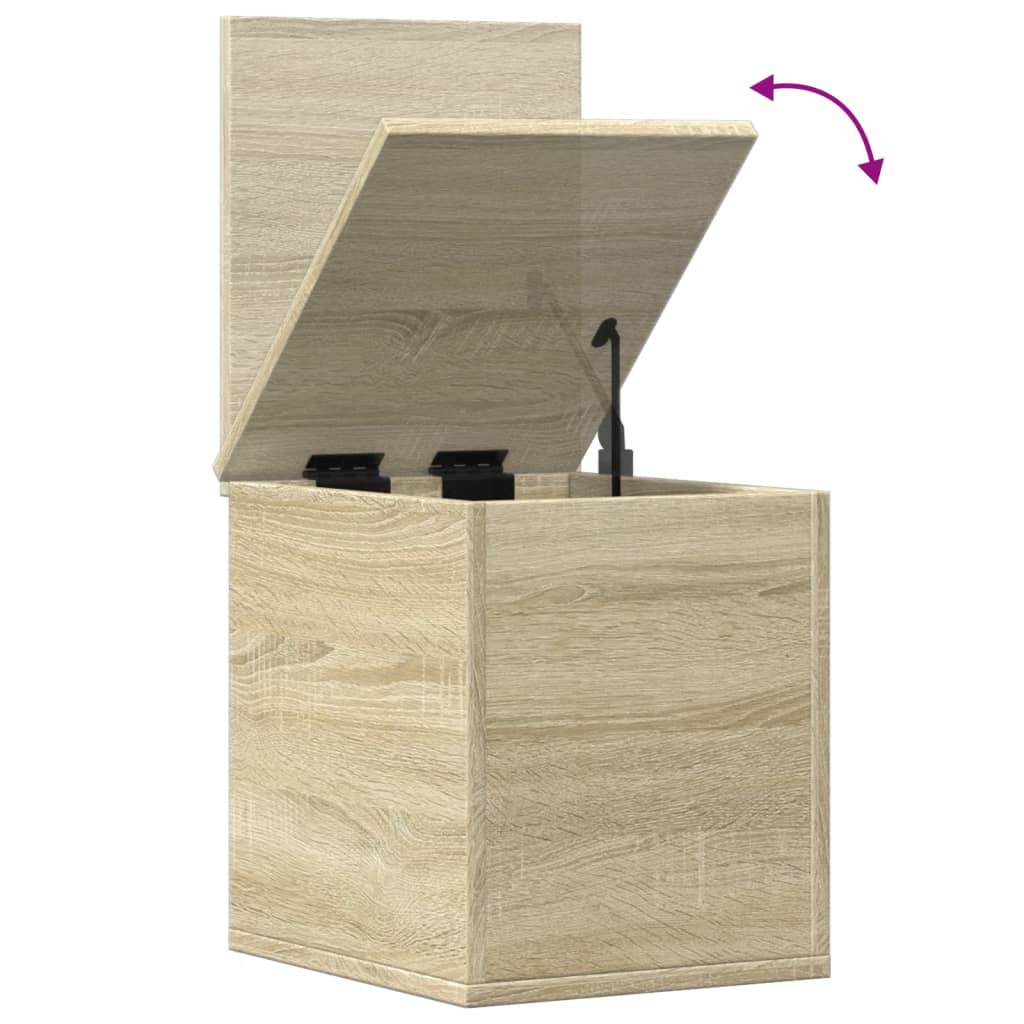 Storage Box Sonoma Oak 30x35x35 cm Engineered Wood - Bargainia.com - 8721012495715 - 840669