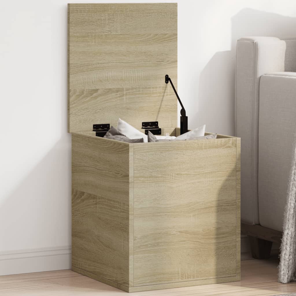 Storage Box Sonoma Oak 40x42x46 cm Engineered Wood - Bargainia.com - 