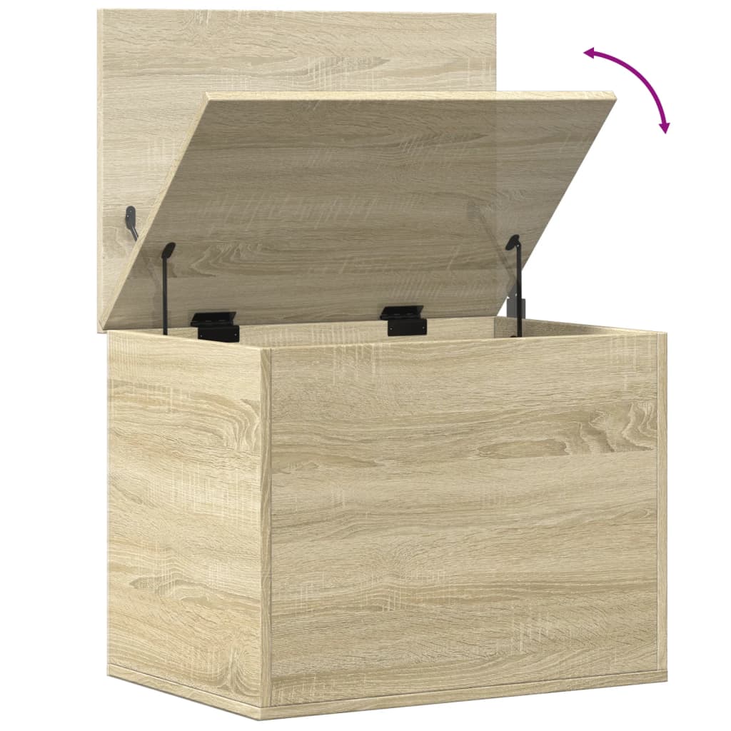 Storage Box Sonoma Oak 60x42x46 cm Engineered Wood - Bargainia.com - 