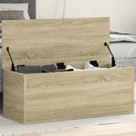 Storage Box Sonoma Oak 90x35x35 cm Engineered Wood - Bargainia.com - 
