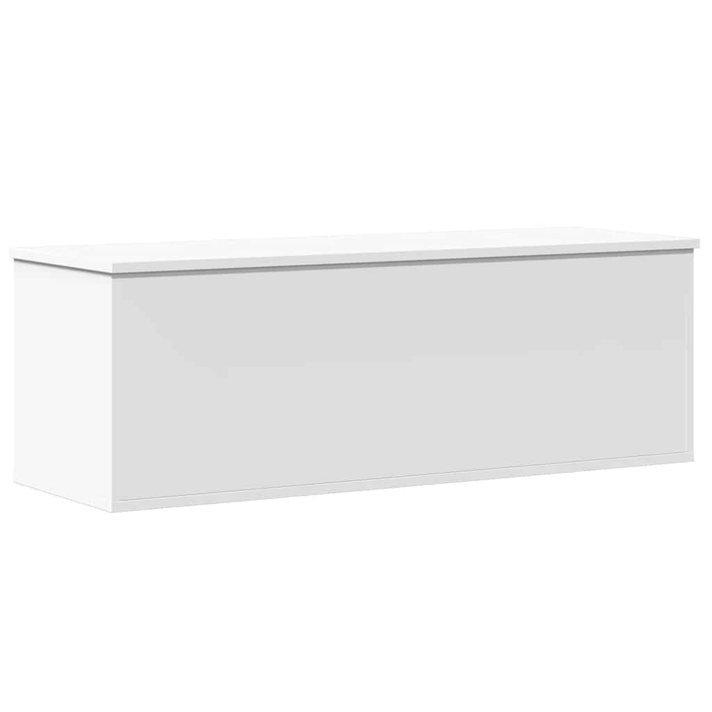 Storage Box White 102x35x35 cm Engineered Wood - Bargainia.com - 