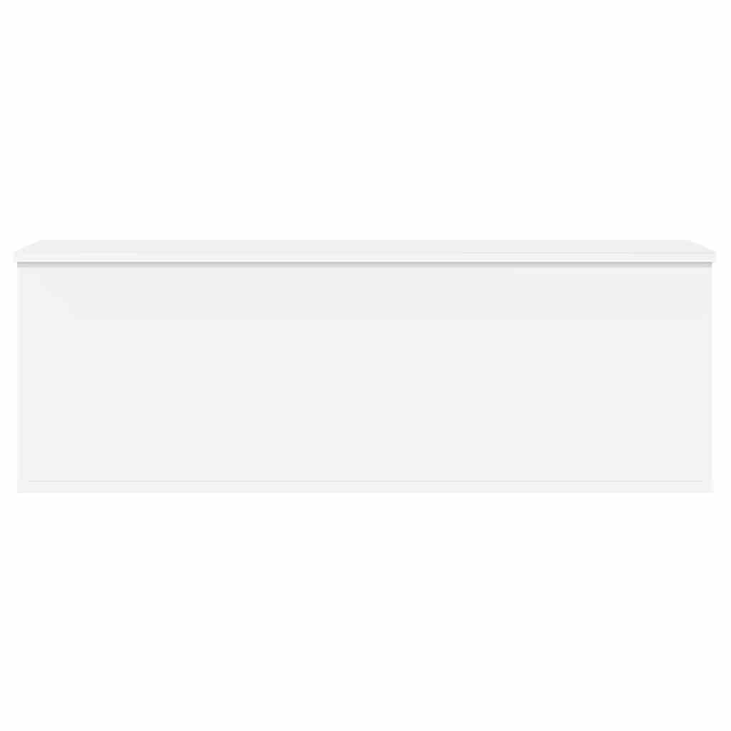 Storage Box White 102x35x35 cm Engineered Wood - Bargainia.com - 