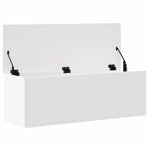 Storage Box White 102x35x35 cm Engineered Wood - Bargainia.com - 