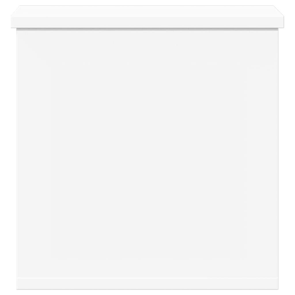Storage Box White 30x35x35 cm Engineered Wood - Bargainia.com - 