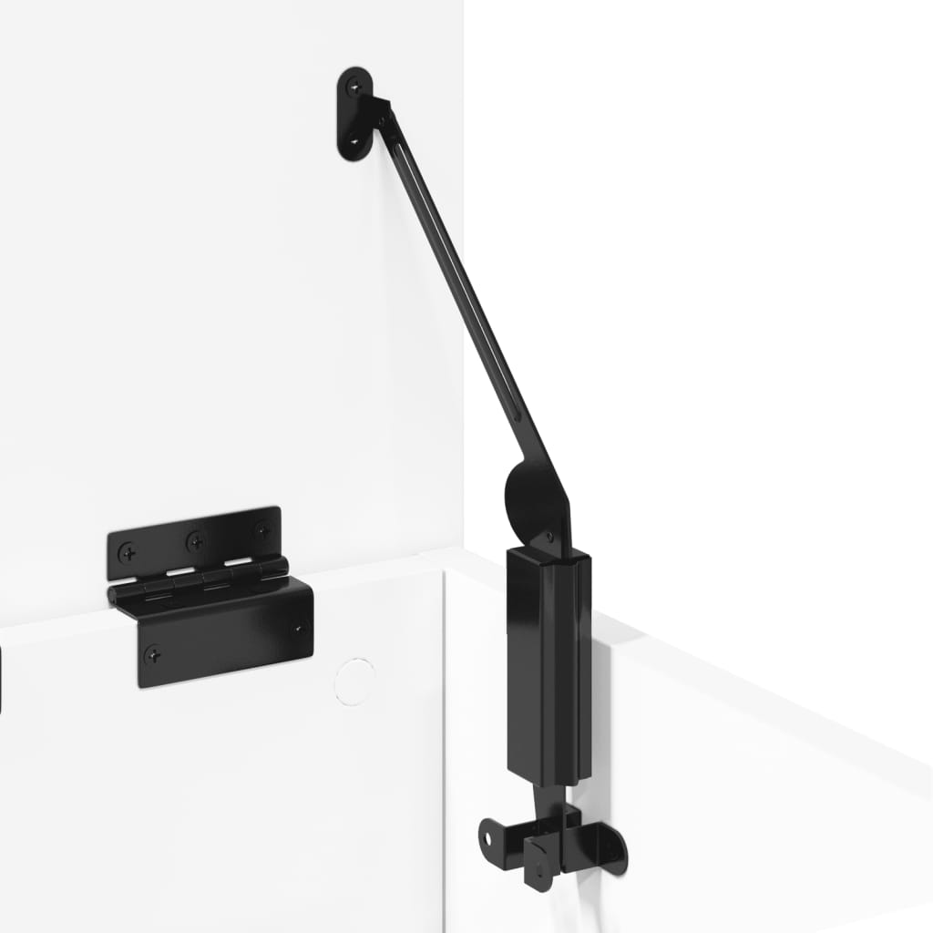 Storage Box White 30x35x35 cm Engineered Wood - Bargainia.com - 