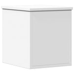 Storage Box White 30x35x35 cm Engineered Wood - Bargainia.com - 