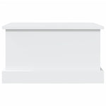 Storage Box White 50x30x28 cm Engineered Wood - Bargainia.com - 
