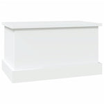 Storage Box White 50x30x28 cm Engineered Wood - Bargainia.com - 