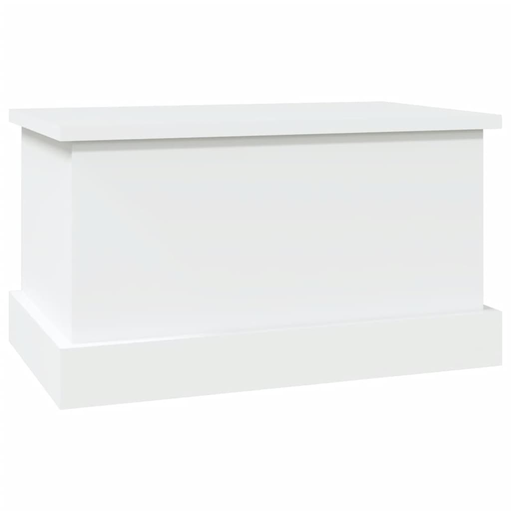 Storage Box White 50x30x28 cm Engineered Wood - Bargainia.com - 