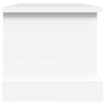 Storage Box White 50x30x28 cm Engineered Wood - Bargainia.com - 