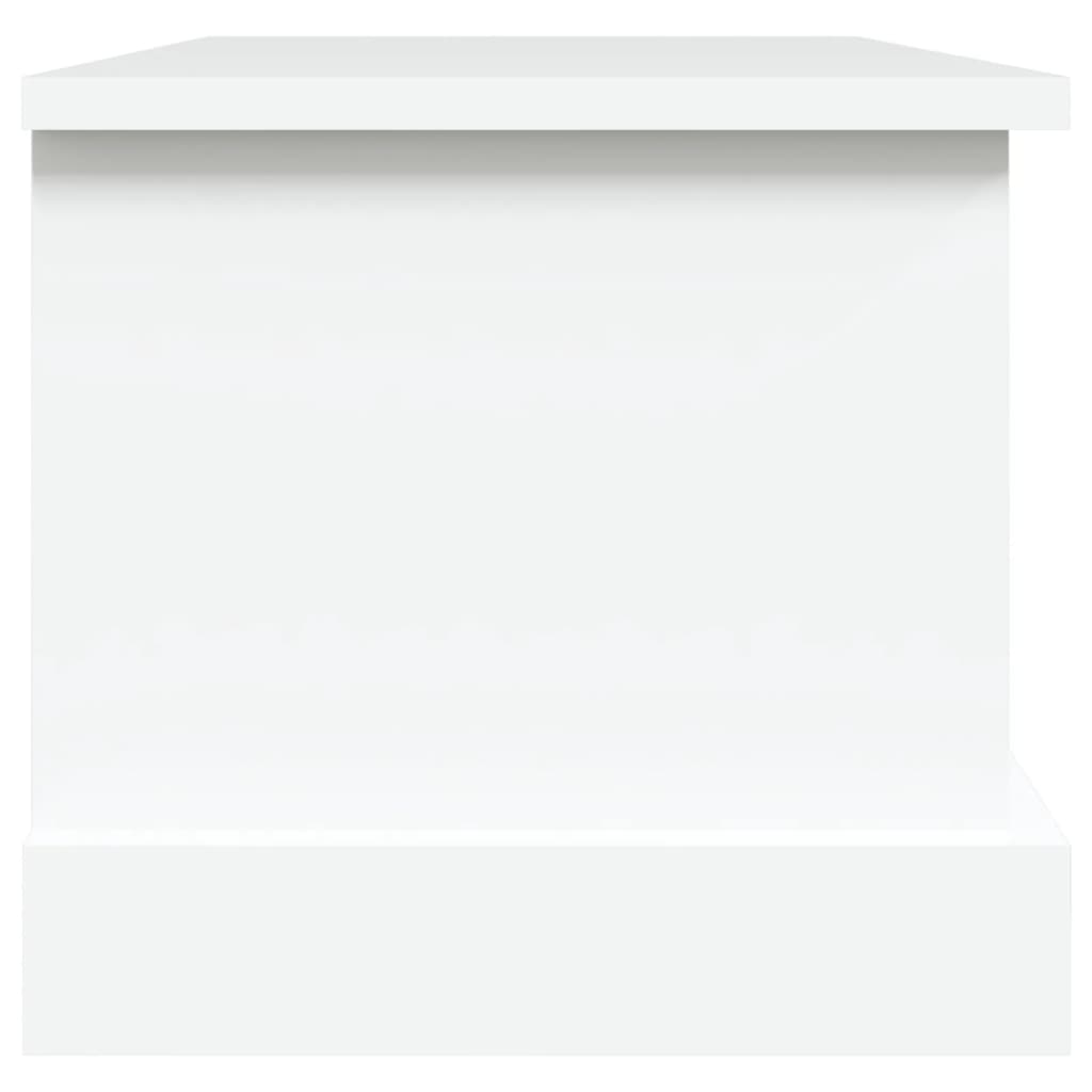Storage Box White 50x30x28 cm Engineered Wood - Bargainia.com - 