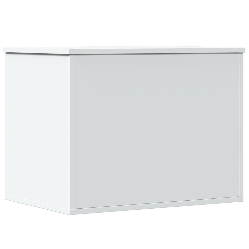 Storage Box White 60x42x46 cm Engineered Wood - Bargainia.com - 