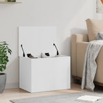 Storage Box White 60x42x46 cm Engineered Wood - Bargainia.com - 