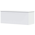 Storage Box White 90x35x35 cm Engineered Wood - Bargainia.com - 