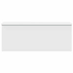 Storage Box White 90x35x35 cm Engineered Wood - Bargainia.com - 