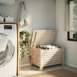 Storage Box with Lid RANA 80x49x54 cm Solid Wood Pine - Bargainia.com - 