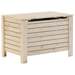 Storage Box with Lid RANA 80x49x54 cm Solid Wood Pine - Bargainia.com - 