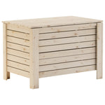 Storage Box with Lid RANA 80x49x54 cm Solid Wood Pine - Bargainia.com - 
