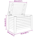 Storage Box with Lid RANA 80x49x54 cm Solid Wood Pine - Bargainia.com - 