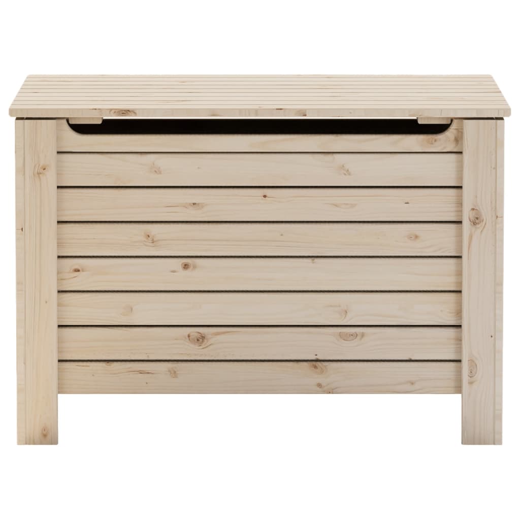 Storage Box with Lid RANA 80x49x54 cm Solid Wood Pine - Bargainia.com - 