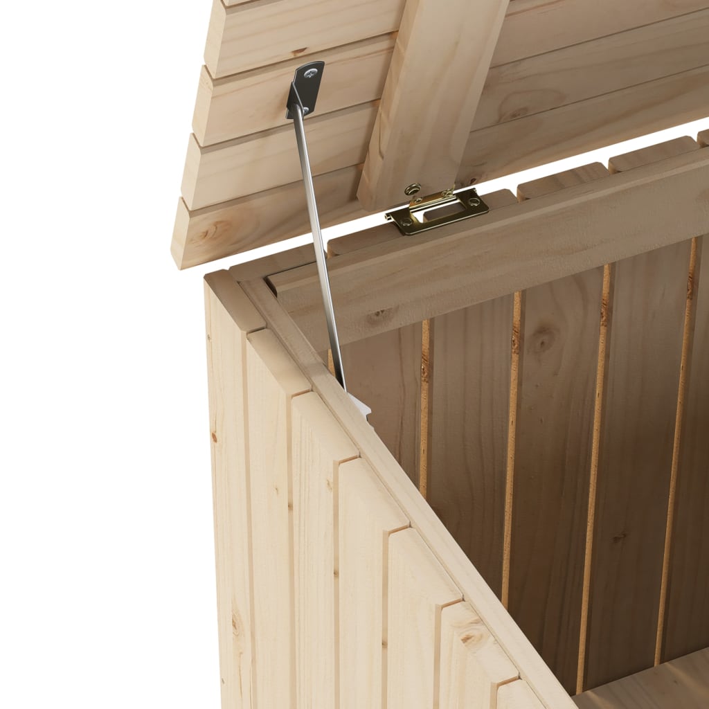 Storage Box with Lid RANA 80x49x54 cm Solid Wood Pine - Bargainia.com - 