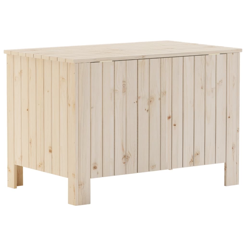 Storage Box with Lid RANA 80x49x54 cm Solid Wood Pine - Bargainia.com - 