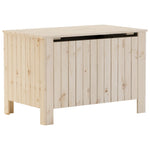 Storage Box with Lid RANA 80x49x54 cm Solid Wood Pine - Bargainia.com - 