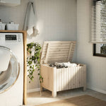 Storage Box with Lid RANA 80x49x54 cm Solid Wood Pine - Bargainia.com - 